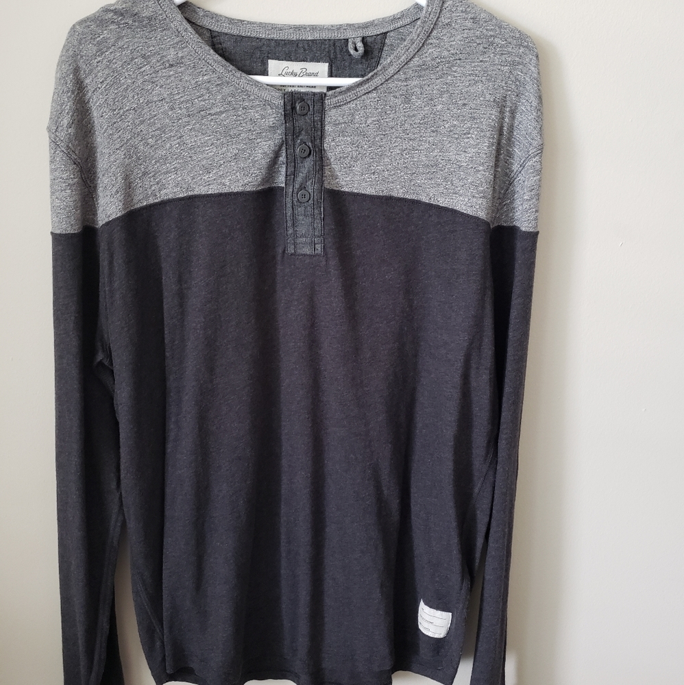Lucky Brand long sleeve 3 button up